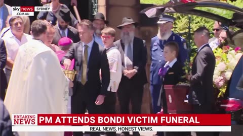 Anthony Albanese Attends Final Funeral for Bondi Terror Attack Victim