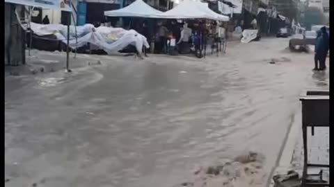 Gaza City is flooded