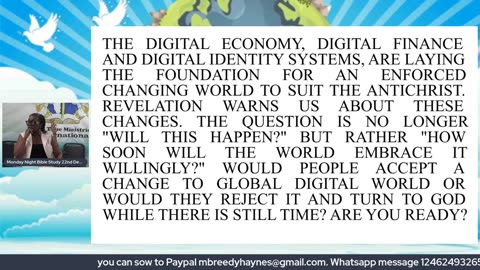 Monday bible Study 22 December 2025