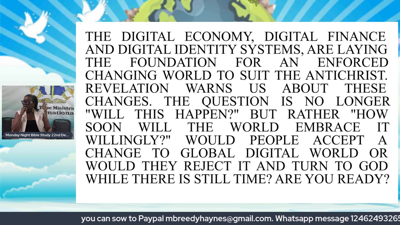 Monday bible Study 22 December 2025