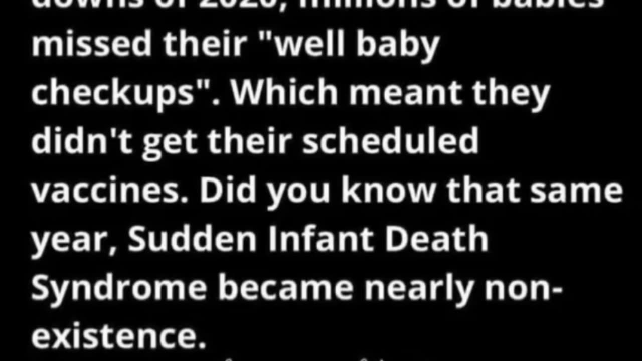 Did you know...2020 Lockdowns and SIDS...
