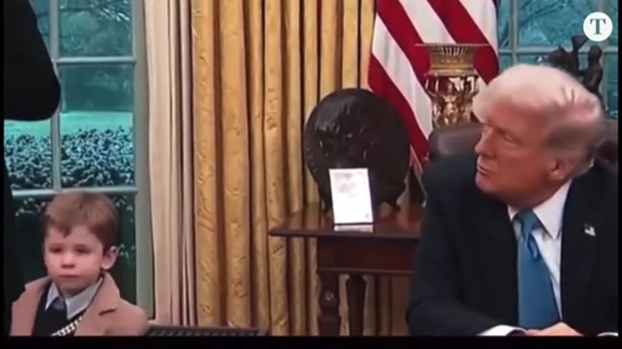 look what elon musk's son says to donald trump