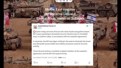 Today in the Middle East - Tuesday Oct. 21, 2025