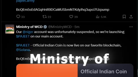 Indian Ministry of WCD Account Hacked! Scam Alert