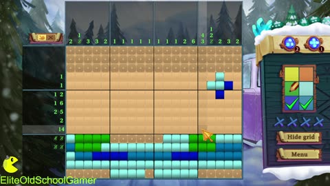 Adventure Mosaics Winter Holiday - Review and Walk-through - Level 47 - December 2025