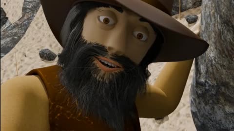 Western: RUSTIC LAW - Sheriff short #3danimation #blender3d #western