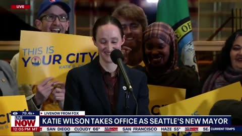 Open Socialist Katie Wilson takes office as Seattle, Washington's next Mayor.