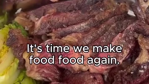 "100 years ago, organic food was just food. Grass-fed beef was just beef. Raw milk was just milk."
