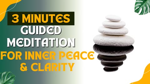 3-Minute Guided Meditation for Inner Peace & Clarity 🌸