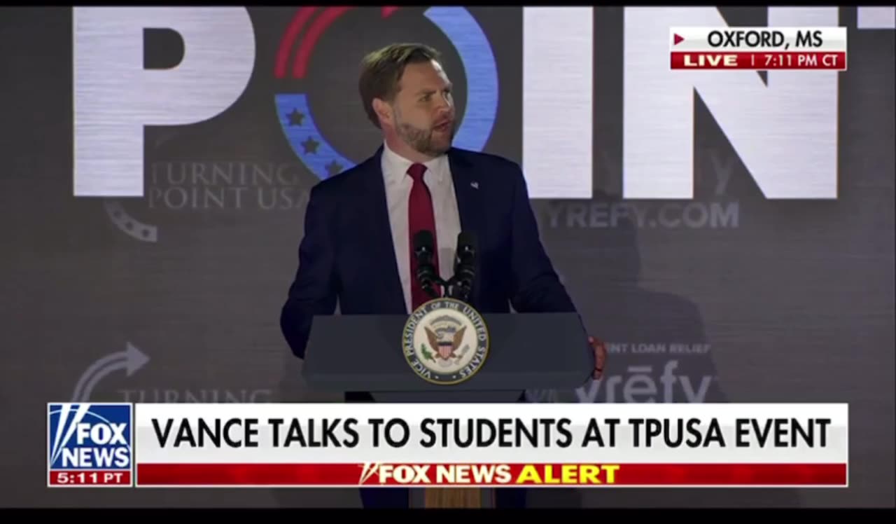 Vice President Vance Speaks at TPUSA Event