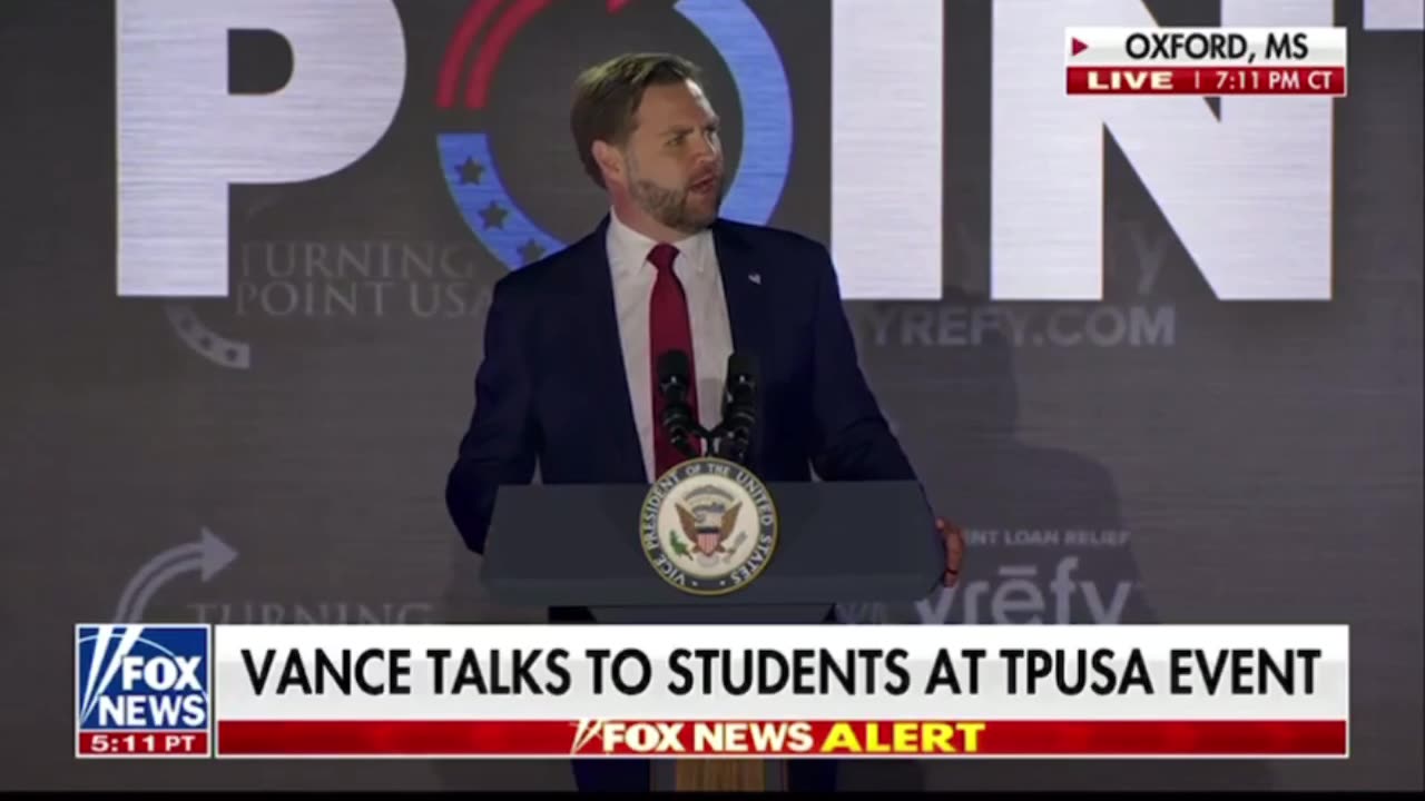 Vice President Vance Speaks at TPUSA Event