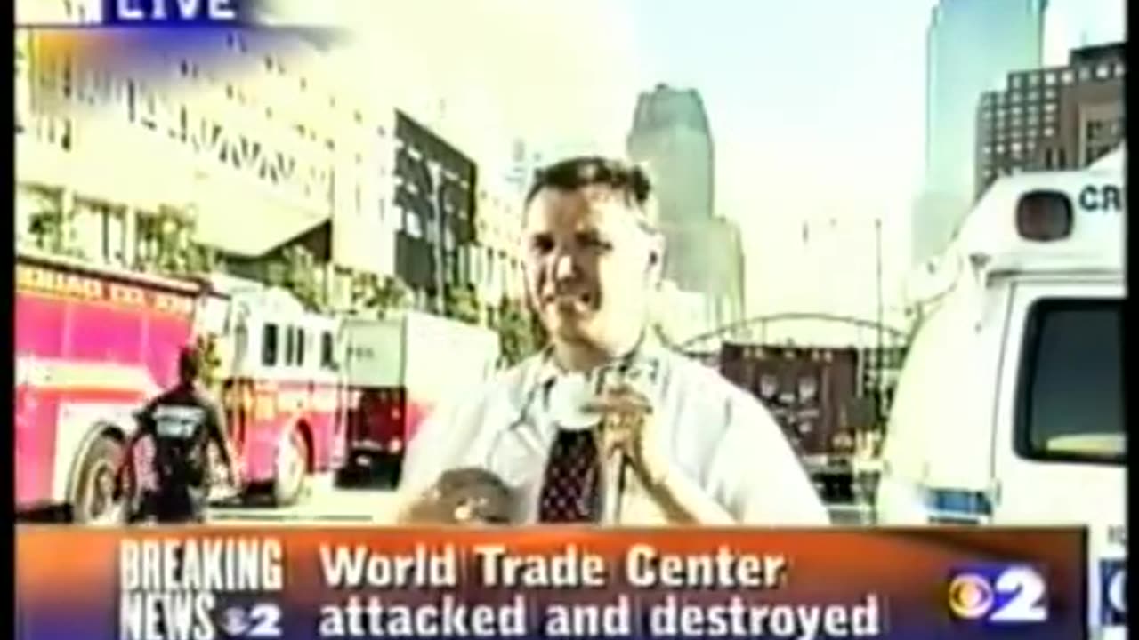 911 WCBS Announces WTC 7 Might Have Collapsed Seconds Before It Collapses Live 521 pm