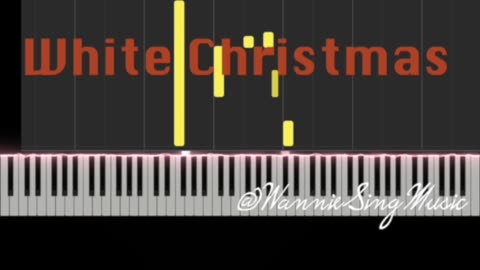 white christmas piano