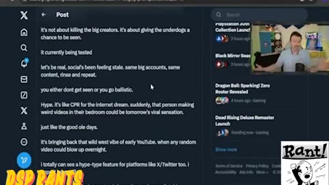DSP Rants about both YOUTUBE and MR BEAST