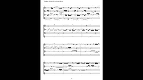 J.S. Bach - Well-Tempered Clavier: Part 2 - Prelude 21 (Clarinet Quartet)