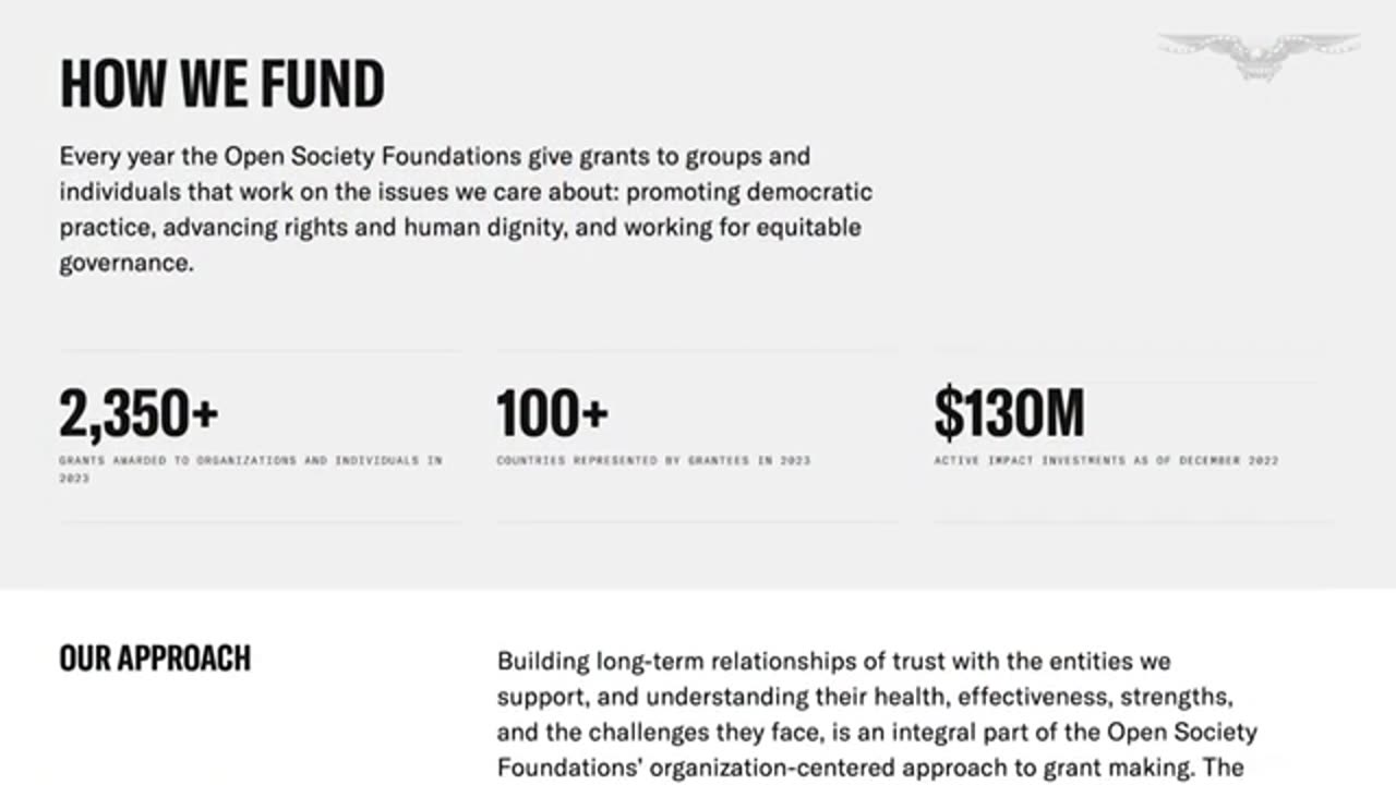 DOJ reviews $80M grants from Open Society Foundations