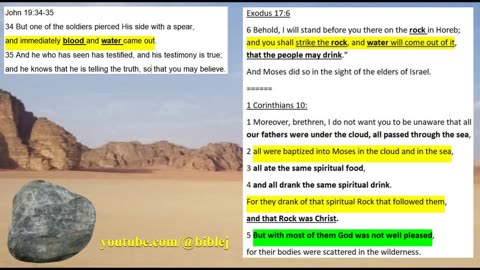 THAT ROCK WAS CHRIST - strike the rock, and water will come out of it, that the people may drink