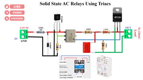 Solid State AC Relays Using Triacs