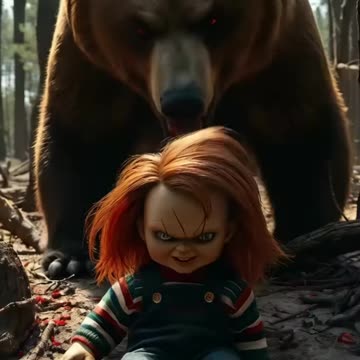 All Animal VS Chucky Doll(Tiger Wolf Puma Poodle Panda Alaskan Malamute Bear)