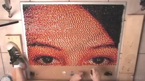 ✨😮 This Portrait of 15,000 Push Pins Will Blow Your Mind! | FeedMyCuriosity