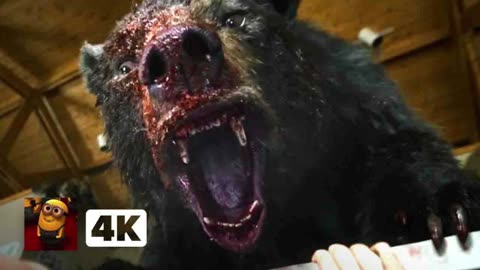Cocaine Bear (2023) 4K - Brutal Ambulance Massacre! _ Movieclips