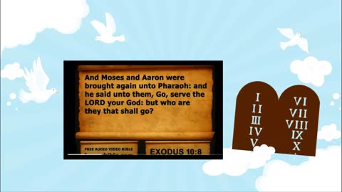 Audio Bible with KJV text Exodus Chapter 10