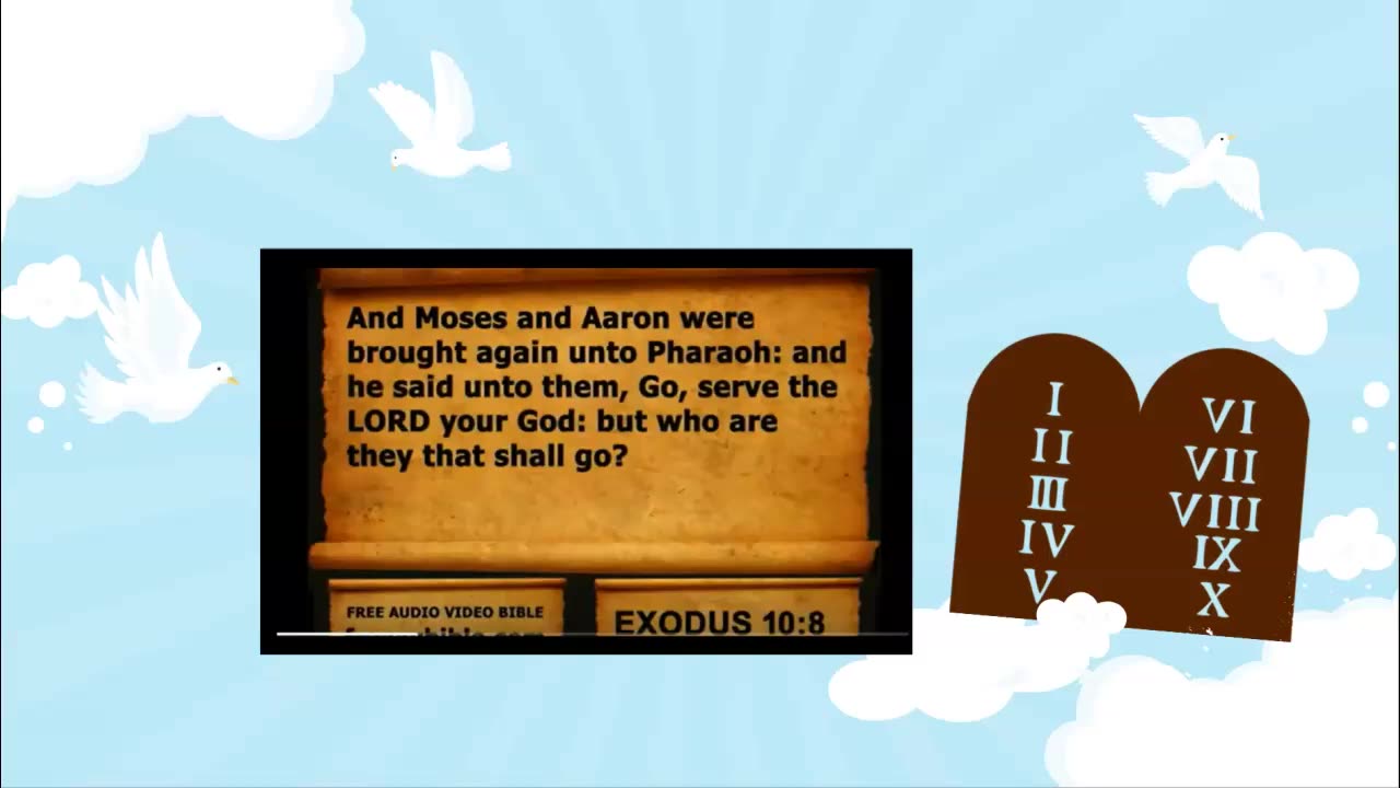 Audio Bible with KJV text Exodus Chapter 10
