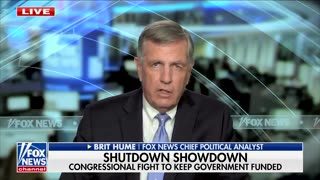 Brit Hume Predicts Which Party Gets Blamed For Shutdown