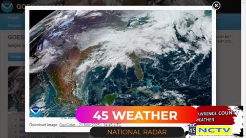 NCTV45 LAWRENCE COUNTY 45 WEATHER SAT NOV 22 2025