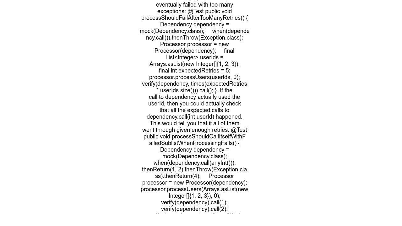 Best practices for verifying recursive method calls with Mockito