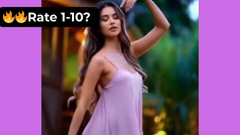 🔥 Rate This Lilac Dress 1-10? | Supermodel Elegance 4K
