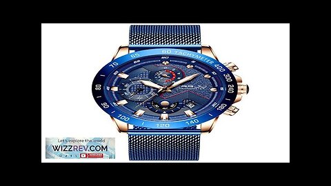 CRRJU Mens Multi-function Six-hand Chronograph Watch Fashion Sport Watches with Date Display Review