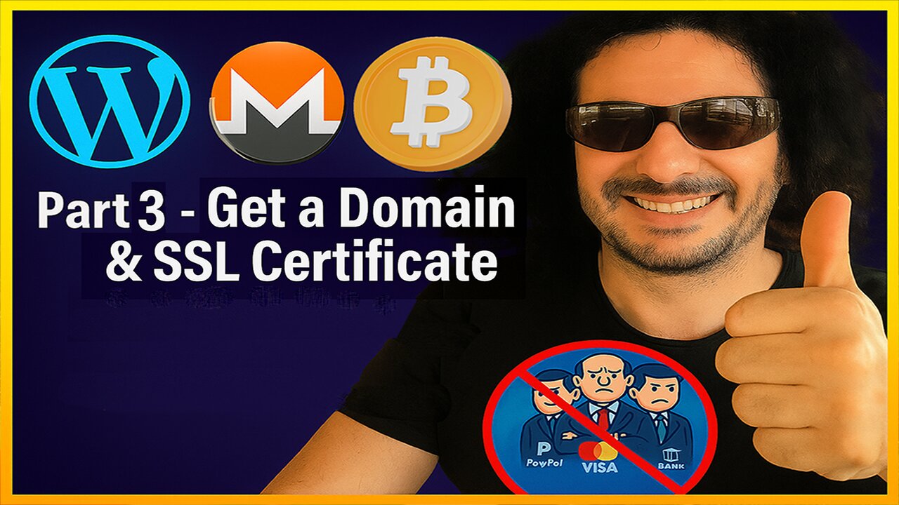 Build a Private Crypto Shop on WordPress Part 3 – Get a Domain and Free SSL Certificate