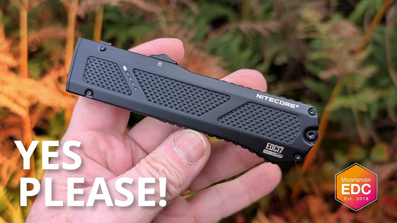 IF an OTF Knife and Flashlight had a Baby – Nitecore EDC17