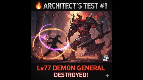 🔥 Solo Leveling Arise: Architect's Test #1 Lv77 Demon General