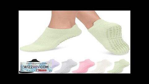 6 Pairs Grip Pilates Socks for Women Non-slip Yoga Athletic Socks Review