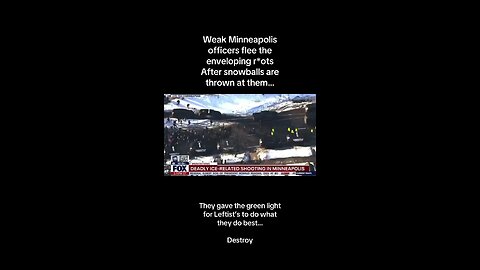 Minneapolis police retreat from Leftist protestors after being attacked by snowballs…
