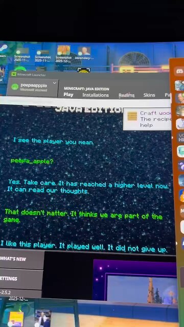 Congratulations to my friend on TikTok and discord for winning at Minecraft