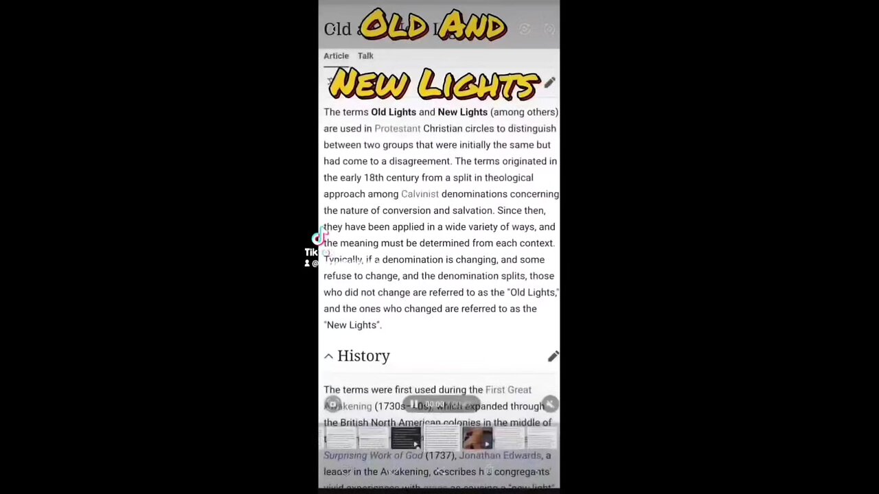New and Old Light