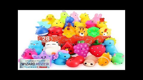 Squishies 28 Pack Mochi Squishy Toys Kawaii Cat Squishys Slow Rising Review