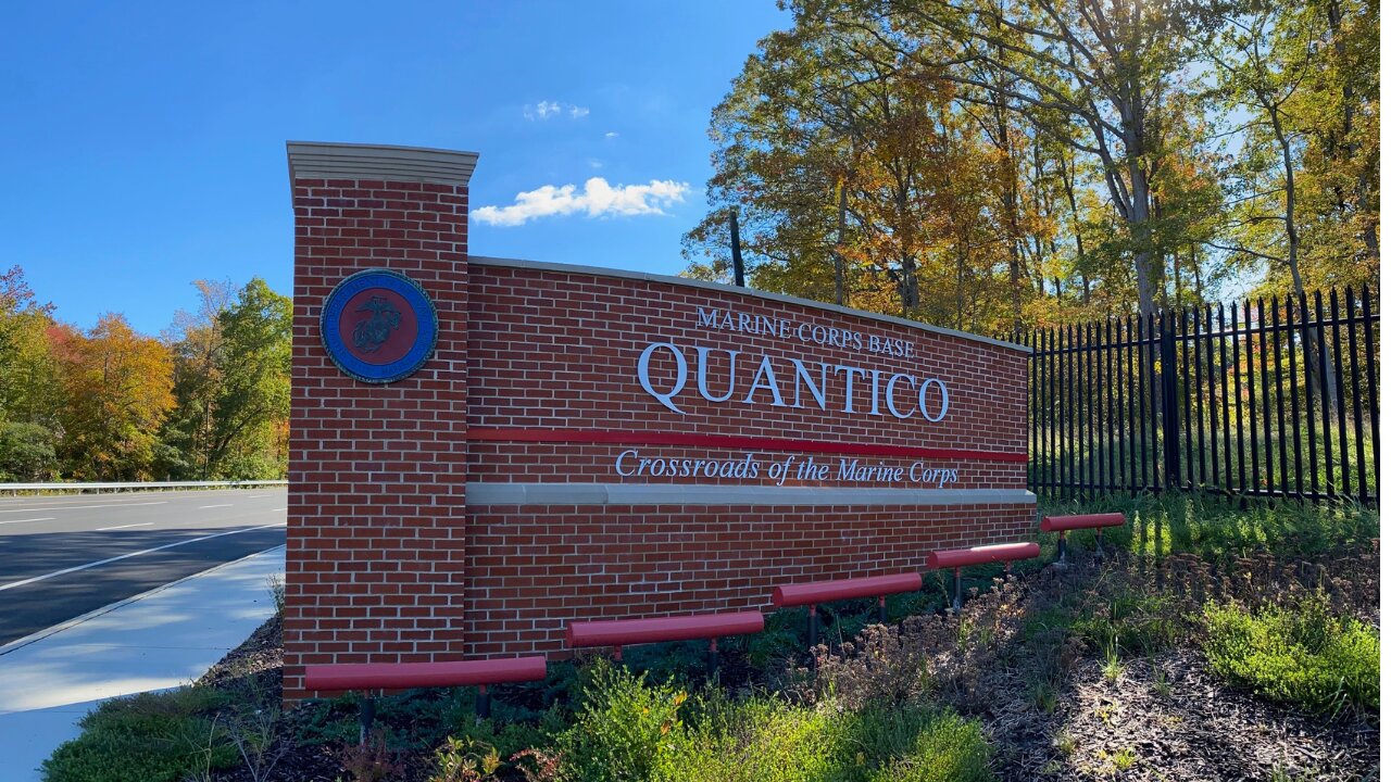Live from Quantico Marine Base in Va.