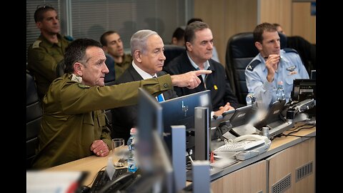 The Chief of the General Staff in the IAF underground command center during