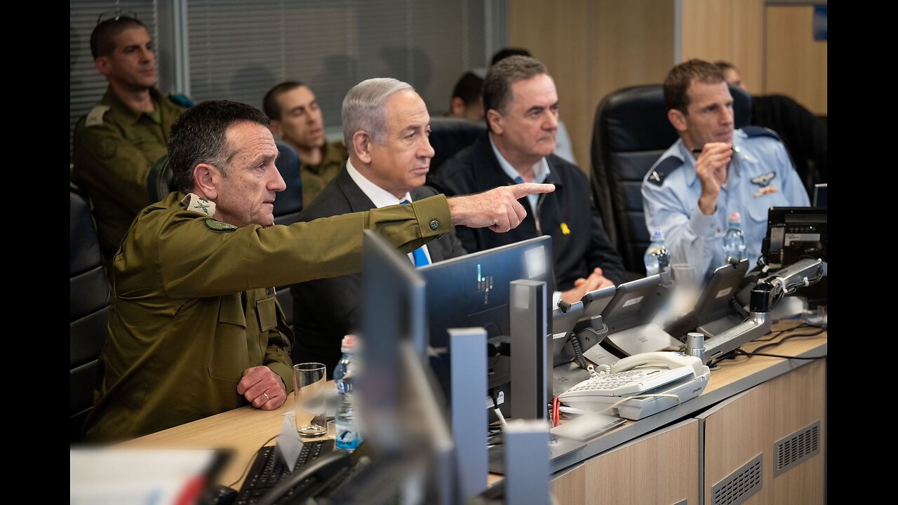 The Chief of the General Staff in the IAF underground command center during
