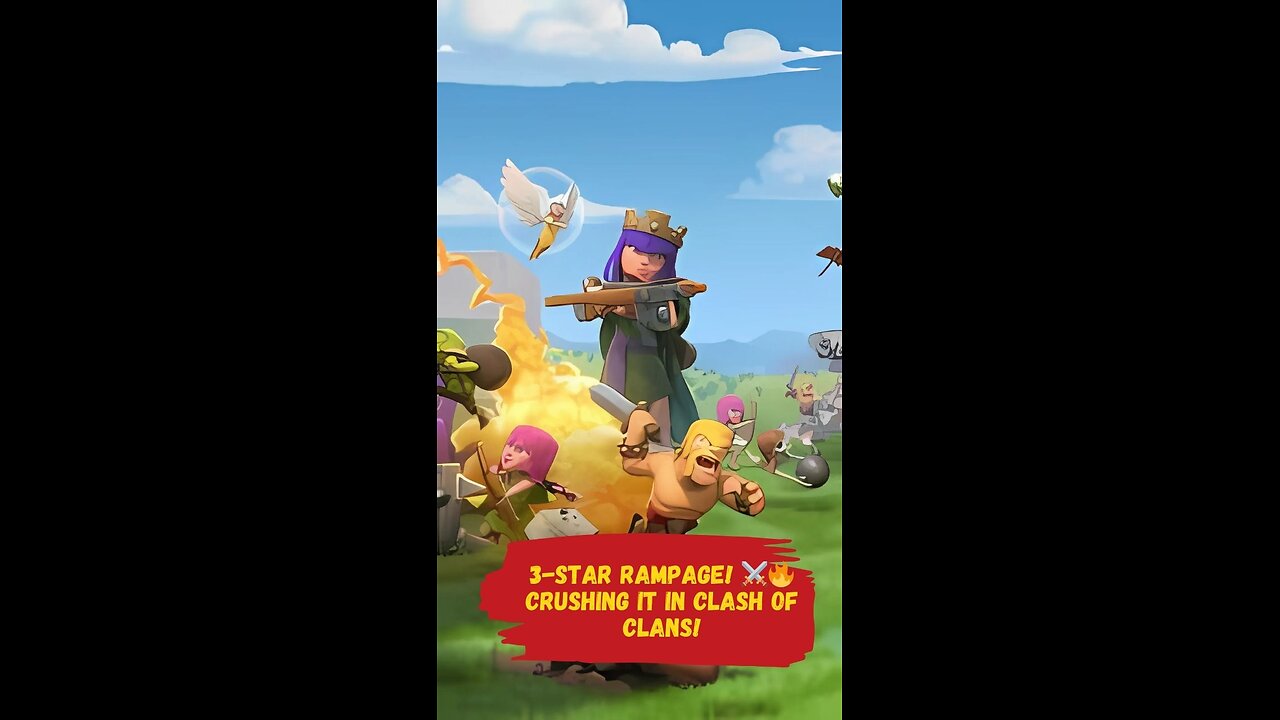 3-Star Rampage!⚔️🔥 Crushing It in Clash of Clans! #shorts #short #like #trending #trend #gaming #coc