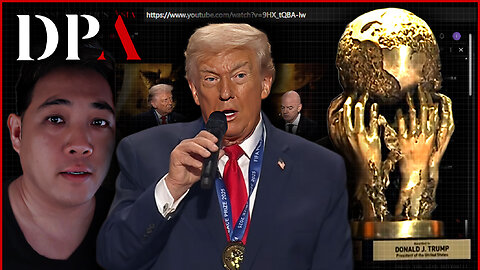 This has to be said... - DONALD J TRUMP - Winner of the inaugural FIFA Peace Prize