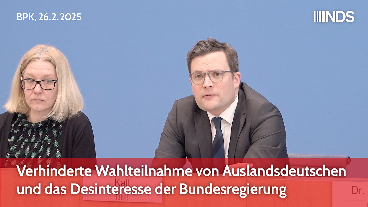 Verhinderte Wahlteilnahme von Auslandsdeutschen und das Desinteresse der Bundesregierung | BPK