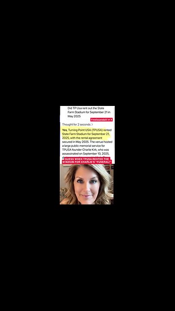 DID TPUSA PREMPTIVELY RENT OUT STATE FARM STADIUM IN ANTICIPATION OF THE FUNERAL FOR CHARLIE KIRK⁉️