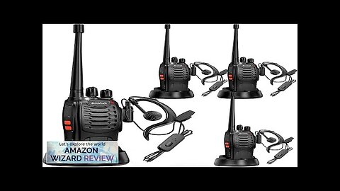 Rechargeable Long Range Two-way Radios with Earpiece 4 Pack Arcshell AR-5 Walkie Review