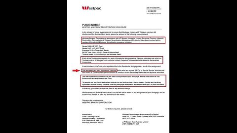 WEESTPAC the Australian Bank Exposed In Worlds Largest Mortgage & Loan Fraud