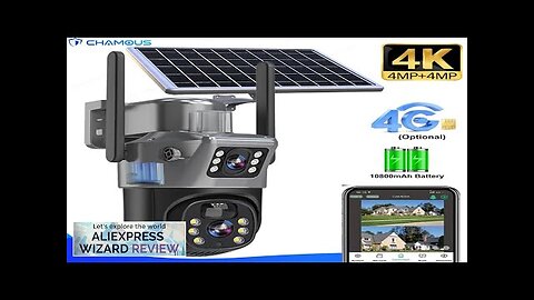 4K 8MP 4G Sim Card Solar Camera Outdoor Battery WiFi IP Cam Review